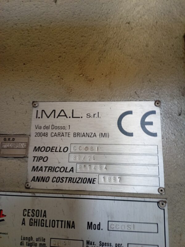 Cesoia IMAL  - immagine 5