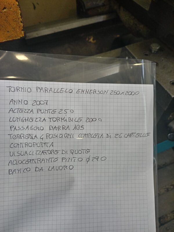 Tornio tradizionale a controllo. EMERSON - immagine 6